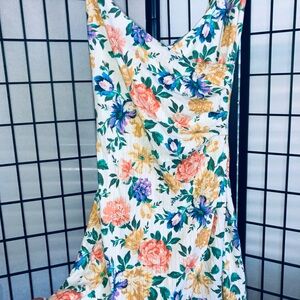 O'Neill Orange Sweetheart Sundress Wedding Guest